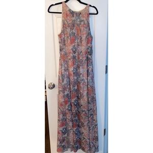 H&M floral sleeveless maxi dress